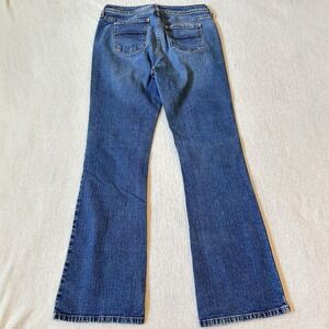 Vtg Y2K So Jeans Sz 9 Blue Low Rise Flare Bootcut Denim Stretch 29 x 31.5